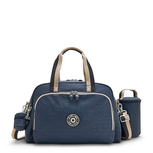 Blue Kipling Camama Printed Diaper Bags | AE628MQUZ