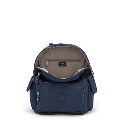 Blue Kipling City Pack Small Backpacks | AE901GNBK