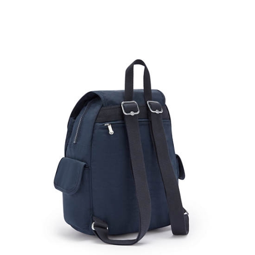 Blue Kipling City Pack Small Backpacks | AE901GNBK