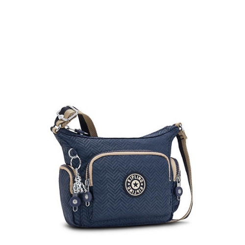 Blue Kipling Gabbie Mini Printed Crossbody Bags | AE946EOIT