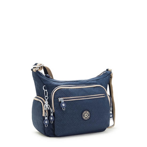 Blue Kipling Gabbie Small Printed Crossbody Bags | AE045TBSQ