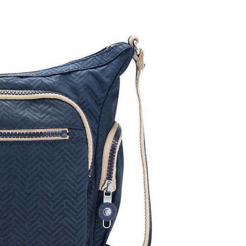 Blue Kipling Gabbie Small Printed Crossbody Bags | AE045TBSQ