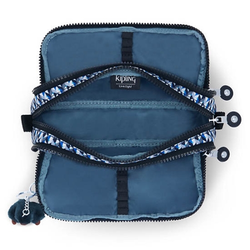 Blue Kipling Gitroy Classic Printed Pencil Case | AE721IAKP