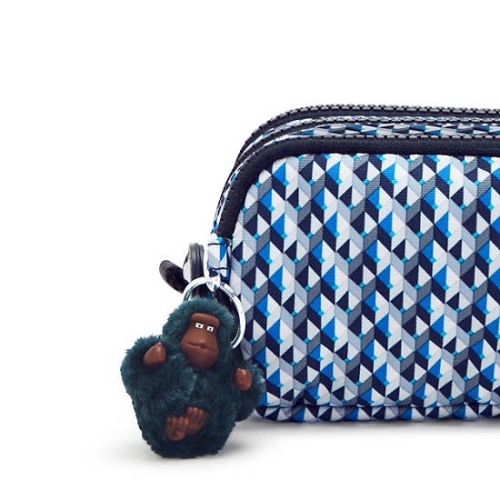 Blue Kipling Gitroy Classic Printed Pencil Case | AE721IAKP