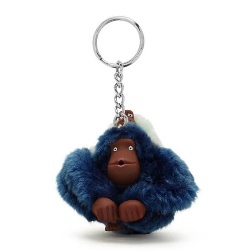 Blue Kipling Mom And Baby Fashion Sven Monkey Keychains | AE794YHUK