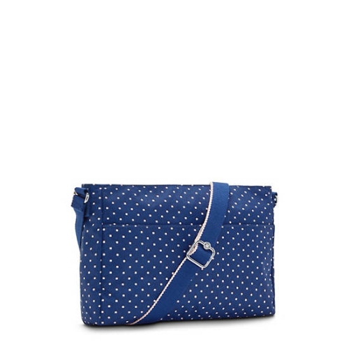 Blue Kipling New Angie Printed Crossbody Bags | AE351FYGD