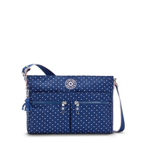 Blue Kipling New Angie Printed Crossbody Bags | AE351FYGD