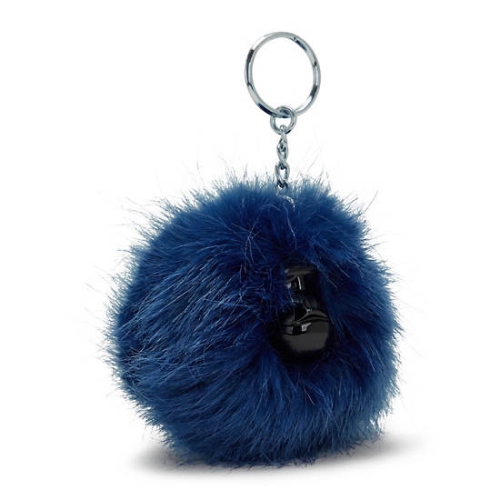 Blue Kipling Pompom Monkey Keychains | AE648BNFQ