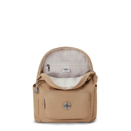 Brown Kipling City Pack Small Backpacks | AE942IWAX