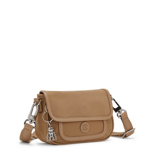 Brown Kipling Inaki Small Crossbody Bag Handbags | AE712WXVC