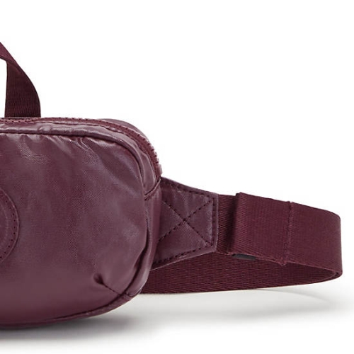 Burgundy Kipling Alys Metallic Waist Bags | AE162QANO