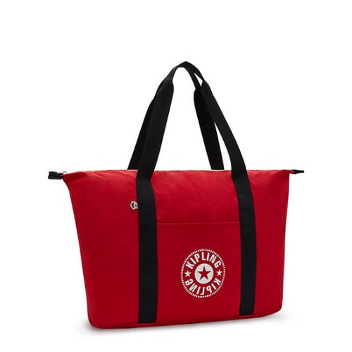 Burgundy Kipling Art Medium Lite Tote Bags | AE381RJSW