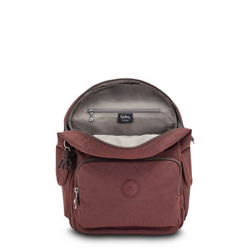 Burgundy Kipling City Pack Backpacks | AE087AGCD