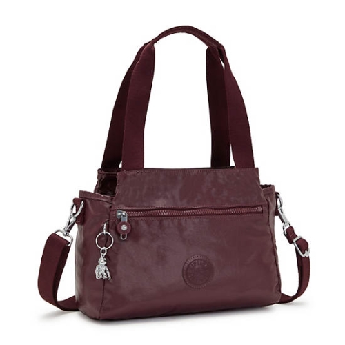 Burgundy Kipling Elysia Metallic Shoulder Bags | AE023GDPN