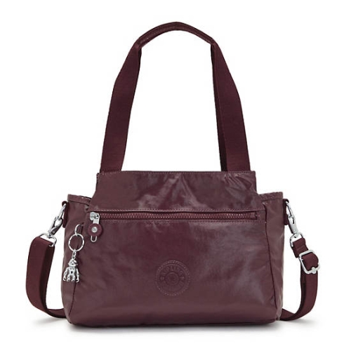 Burgundy Kipling Elysia Metallic Shoulder Bags | AE023GDPN