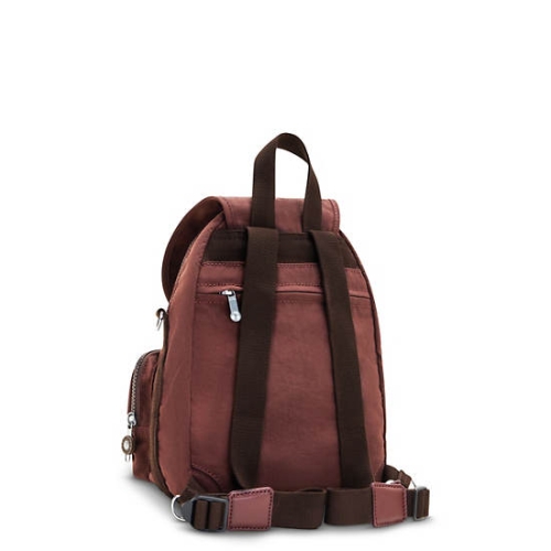 Burgundy Kipling Firefly Up Convertible Backpacks | AE531GCXP