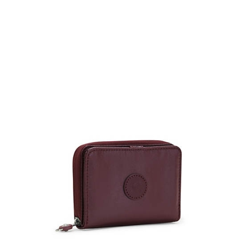 Burgundy Kipling Money Love Metallic Small Wallets | AE857BLDH