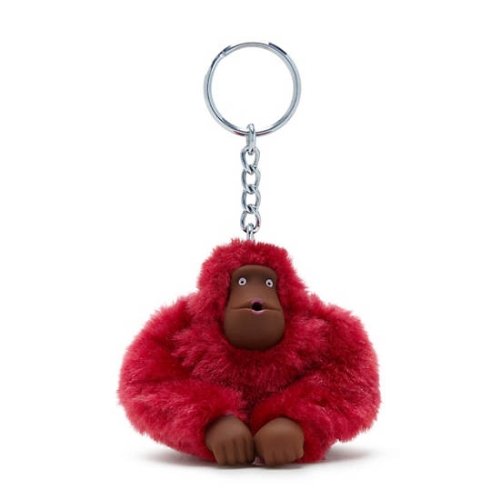 Burgundy Kipling Sven Small Monkey Keychains | AE032UATL