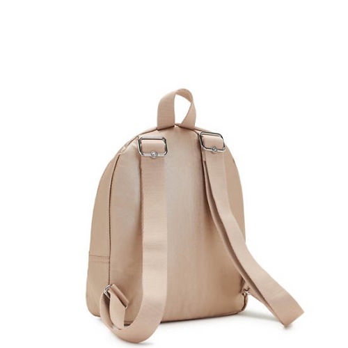 Gold Kipling Paola Small Metallic Backpacks | AE857NALV