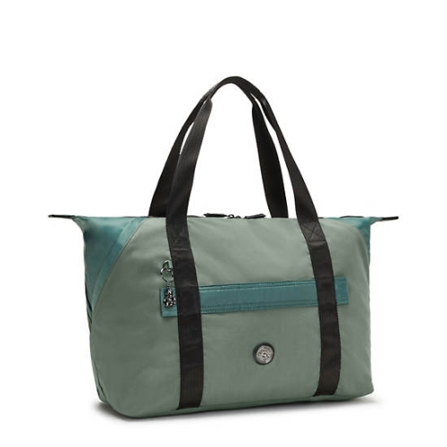 Green Kipling Art Medium Fashion Tote Bags | AE894QVYI