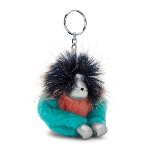 Green Kipling Fun Hair Sven Monkey Keychains | AE710BTMY