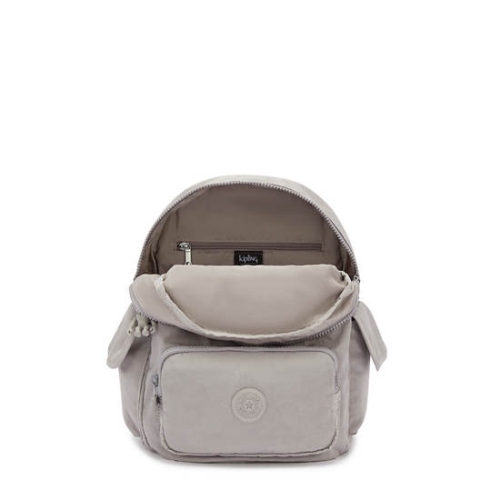 Grey Kipling City Pack Small Backpacks | AE693YSUR