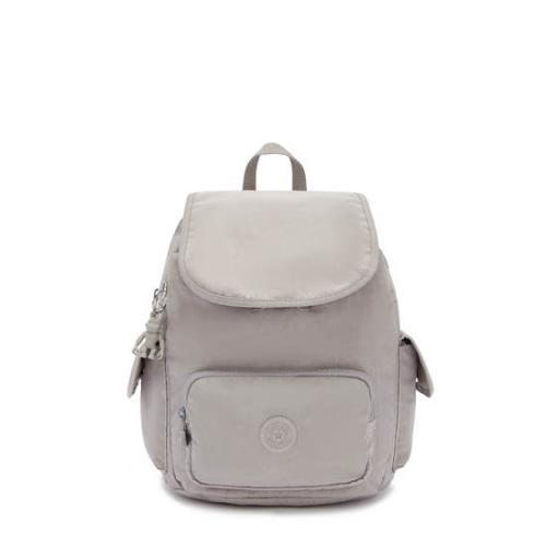 Grey Kipling City Pack Small Backpacks | AE693YSUR