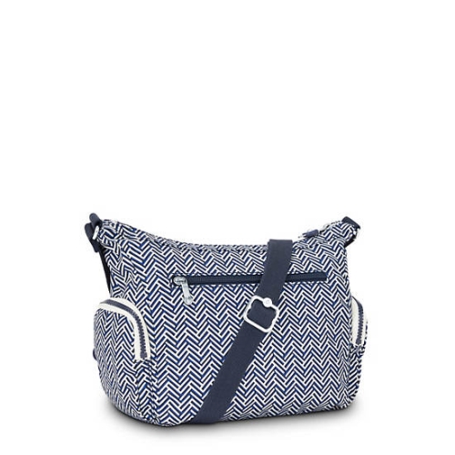 Grey Kipling Gabbie Small Printed Crossbody Bags | AE730NSVK