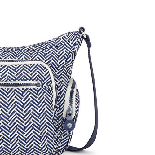 Grey Kipling Gabbie Small Printed Crossbody Bags | AE730NSVK