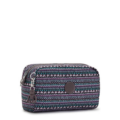 Grey Kipling Gleam Printed Pouches | AE726PSDM