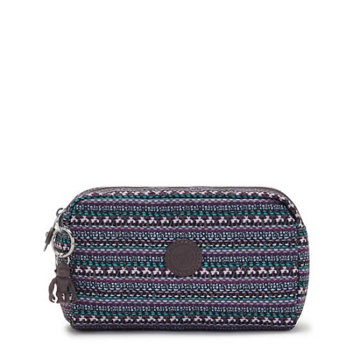 Grey Kipling Gleam Printed Pouches | AE726PSDM