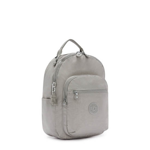 Grey Kipling Seoul Small Tablet Laptop Backpacks | AE960BCTZ