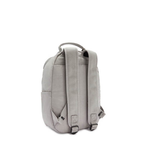 Grey Kipling Seoul Small Tablet Laptop Backpacks | AE960BCTZ