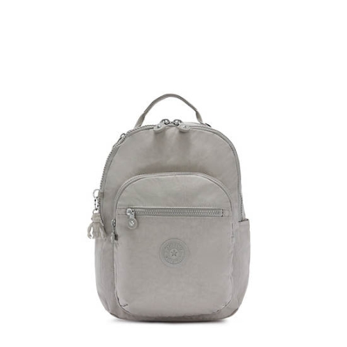 Grey Kipling Seoul Small Tablet Laptop Backpacks | AE960BCTZ