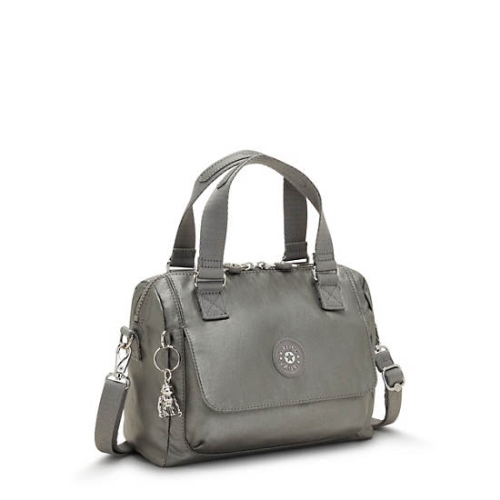 Grey Kipling Zeva Metallic Handbags | AE517OVZI