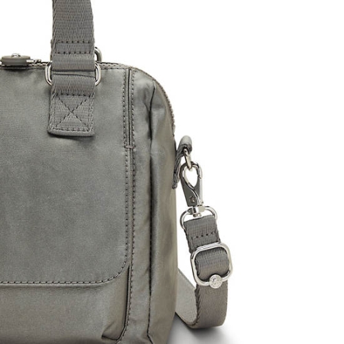 Grey Kipling Zeva Metallic Handbags | AE517OVZI