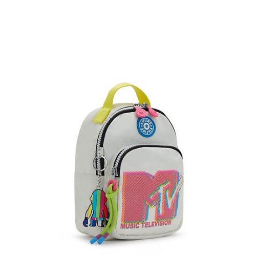 Grey Pink Kipling Alber MTV 3-in-1 Convertible Mini Bag Backpacks | AE185SQJP