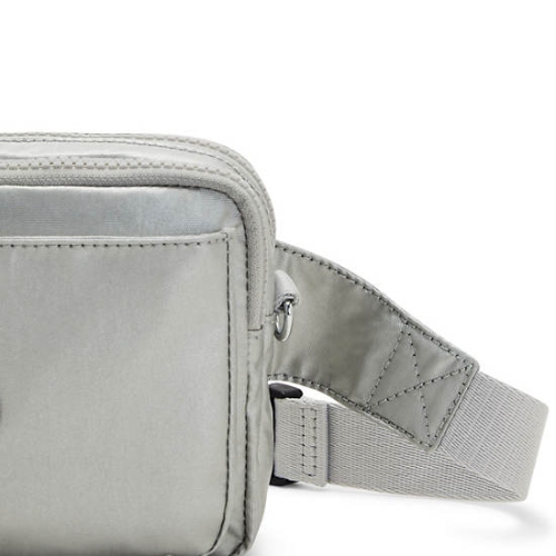 Light Grey Kipling Abanu Multi Metallic Convertible Crossbody Bags | AE380ONJX