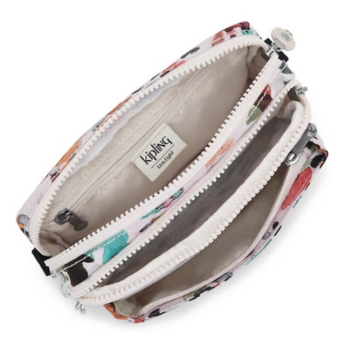 Multicolor Kipling Abanu Multi Printed Convertible Crossbody Bags | AE902KMDI