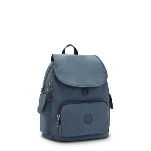 Navy Grey Kipling City Pack Small Backpacks | AE465FPTJ