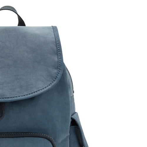 Navy Grey Kipling City Pack Small Backpacks | AE465FPTJ