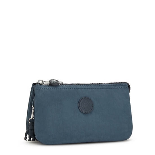 Navy Grey Kipling Creativity Large Pouches | AE270ORGS