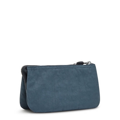 Navy Grey Kipling Creativity Large Pouches | AE270ORGS