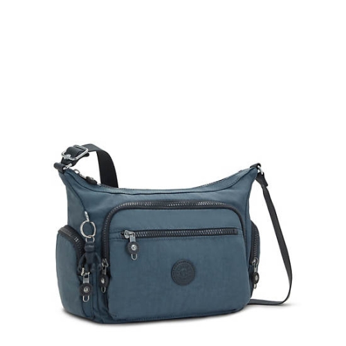 Navy Grey Kipling Gabbie Small Crossbody Bags | AE185LAFC