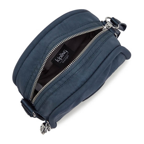 Navy Grey Kipling Jesper Crossbody Bags | AE206VLMY