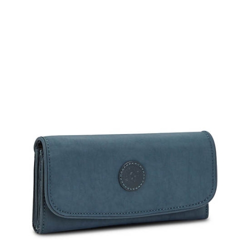 Navy Grey Kipling Money Land Snap Wallets | AE208REBA