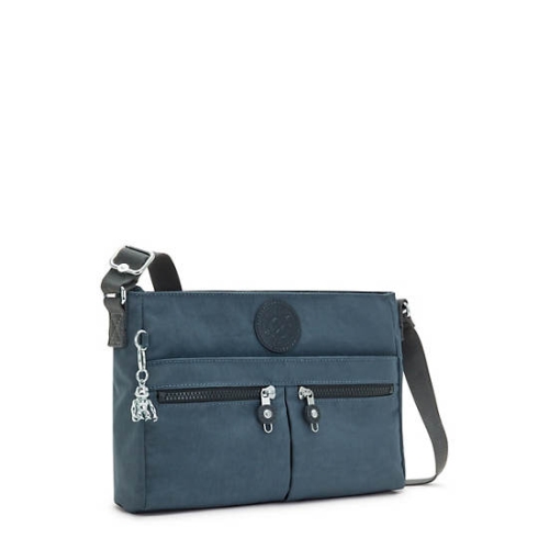 Navy Grey Kipling New Angie Crossbody Bags | AE305QFBK