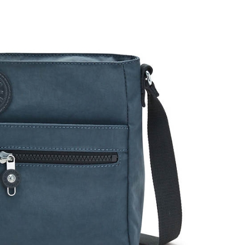 Navy Grey Kipling New Angie Crossbody Bags | AE305QFBK