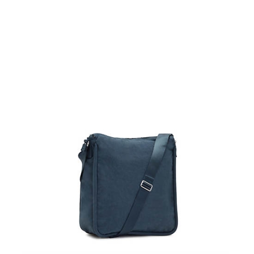 Navy Grey Kipling Oswin Shoulder Bag Pouches | AE056EYKF