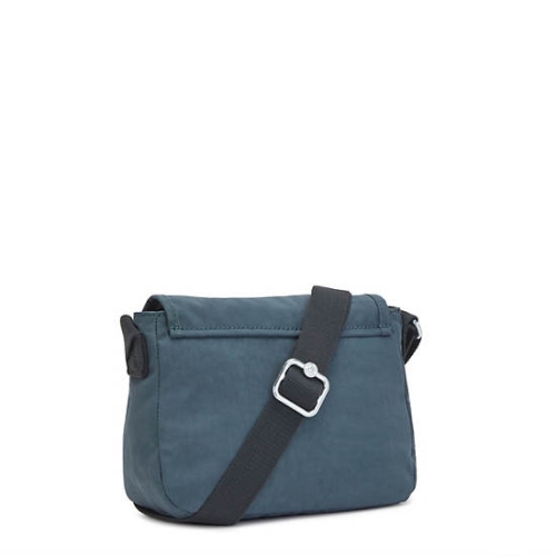 Navy Grey Kipling Sabian Crossbody Mini Bags | AE705SYOP